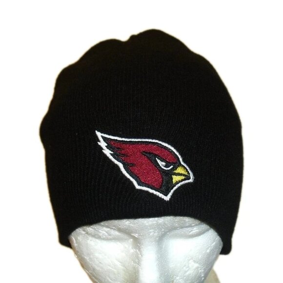 Arizona Cardinals Mens Adult Black Color Beanie Winter Hat Cap New Nfl - Picture 1 of 2